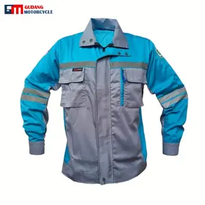 Baju Safety Lengan Panjang Modis Keren Tosca kombinasi Abu