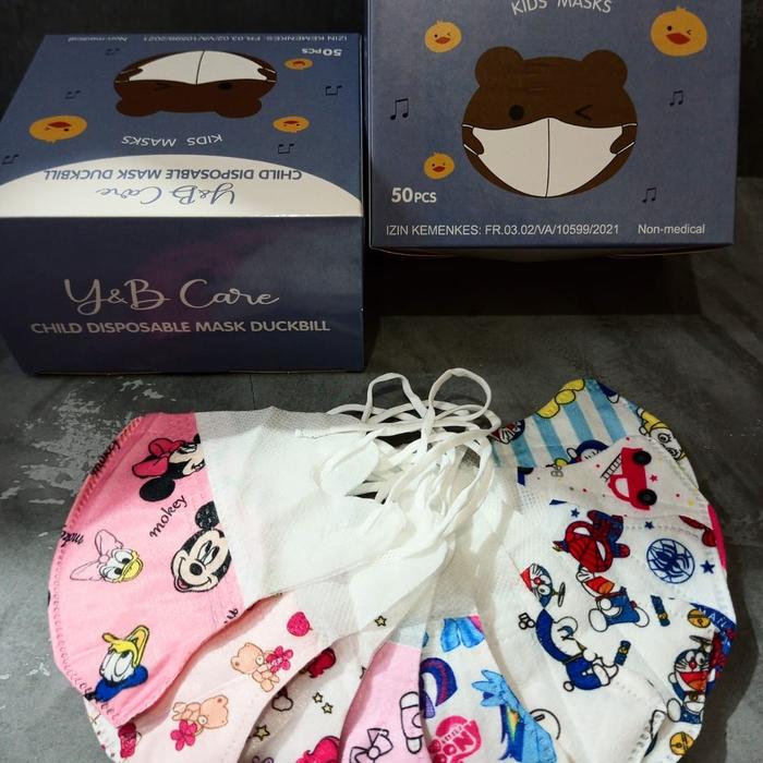 Gambar MASKER DUCKBILL ANAK MOTIF dari PITULUNGAN_OLSHOP Kota Surabaya Tokopedia