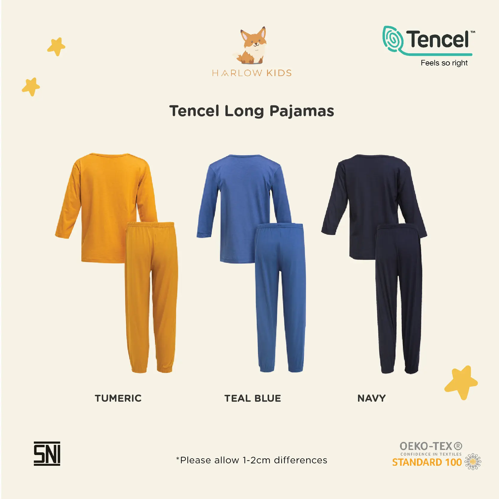Harlow Kids - New Tencel Long Pajamas A ( 6 - 10Y )