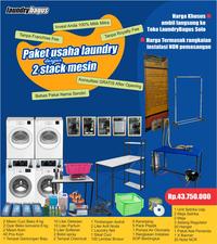 Gambar PAKET Usaha Laundry 2 Stack Mesin - 100KM dari laundrybagus dot com Kota Surakarta 1 Tokopedia