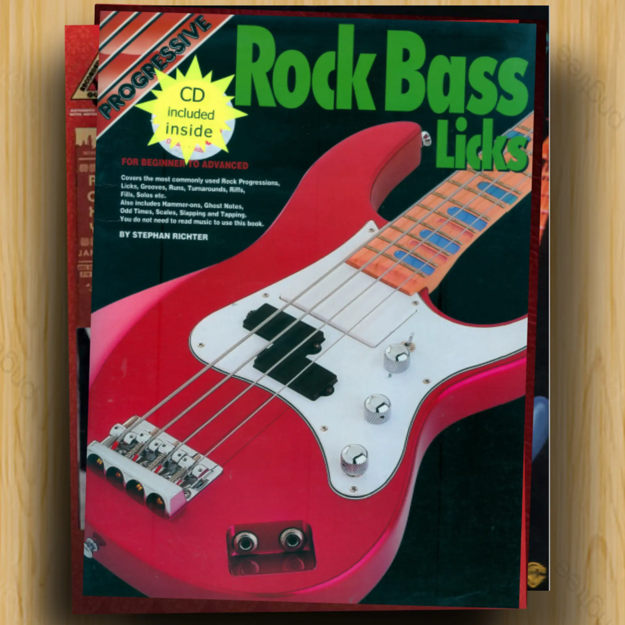 Buku Tablature Progressive Rock Bass Lick FREE Audio/Mp3