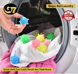 Bola Laundry Untuk Mesi Cuci Pencuci Baju Laundry Magic Ball Silikon Per 10 PCS