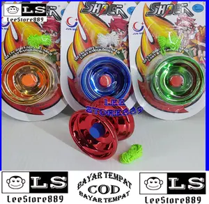 leestore889 Mainan Anak YOYO 1 BEARING CHROME SHOCK