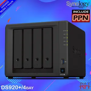 Synology DS920 plus NAS 4GB - 4Bays,Cel J4125QC, 2GbE, 2NVMe slots