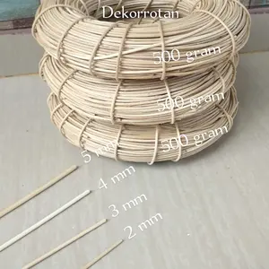 bahan rotan asli core per 500 gram untuk kerajinan anak sekolah