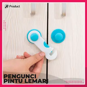 Kunci Pintu Tempel Praktis Pengaman Laci Lemari Kabinet Pengait