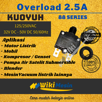 Gambar Overload Thermal Protector Circuit Breaker Kuoyuh 2.5A 88 Seri dari Overload Wikimesin Kab. Tangerang 1 Tokopedia