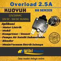 Gambar Overload Thermal Protector Circuit Breaker Kuoyuh 2.5A 88 Seri dari Overload Wikimesin Kab. Tangerang 2 Tokopedia