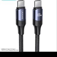 Gambar USAMS U71 Type-C to Type-C 100W PD Fast Charging Data Cable - 1,2M - 1.2M dari PusatProductOriginal Kota Administrasi Jakarta Pusat 1 Tokopedia
