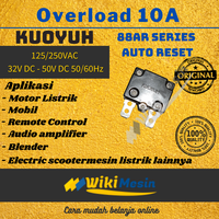 Gambar Thermal Overload Auto Reset 10A Kuoyuh 88AR Circuit Breaker Protector dari Overload Wikimesin Kab. Tangerang 2 Tokopedia