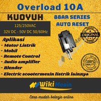 Gambar Thermal Overload Auto Reset 10A Kuoyuh 88AR Circuit Breaker Protector dari Overload Wikimesin Kab. Tangerang 4 Tokopedia