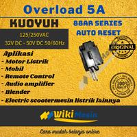 Gambar Thermal Overload Auto Reset 5A Kuoyuh 88AR Circuit Breaker Protector dari Overload Wikimesin Kab. Tangerang 4 Tokopedia