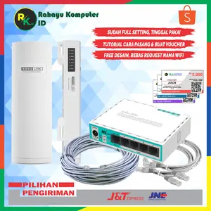 Mikrotik Rb750r2 + Totolink Cp300 - Paket Usaha Wifi Hotspot Voucher