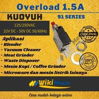 Gambar Thermal Motor Protector Overload 1.5A Kuoyuh Relay 91 Series 50Vdc dari Overload Wikimesin Kab. Tangerang 3 Tokopedia