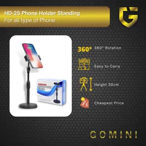 HD-25 Phone Holder Standing Hp HD25 Tongsis Selfie Tiktok Lazypod