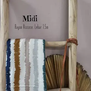 bahan kain katun rayon viscose premium motif midi