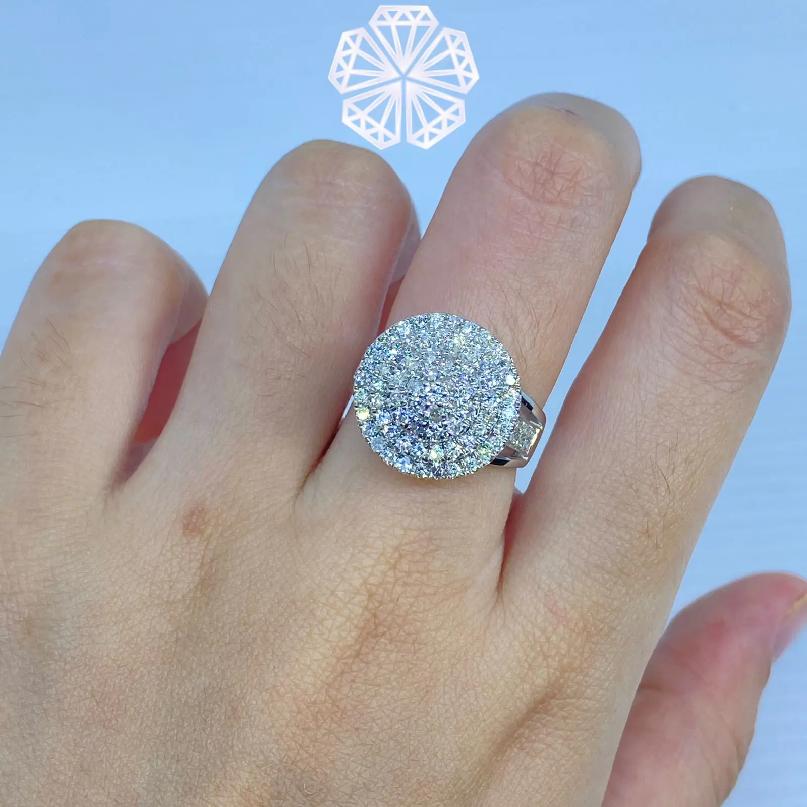 Cincin emas wanita full berlian NA04