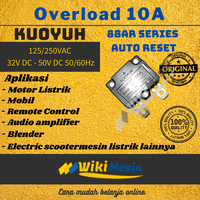 Gambar Thermal Overload Auto Reset 10A Kuoyuh 88AR Circuit Breaker Protector dari Overload Wikimesin Kab. Tangerang 1 Tokopedia