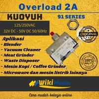 Gambar Thermal Motor Protector Overload 2A Kuoyuh Relay 91 Series 50Vdc dari Overload Wikimesin Kab. Tangerang 1 Tokopedia