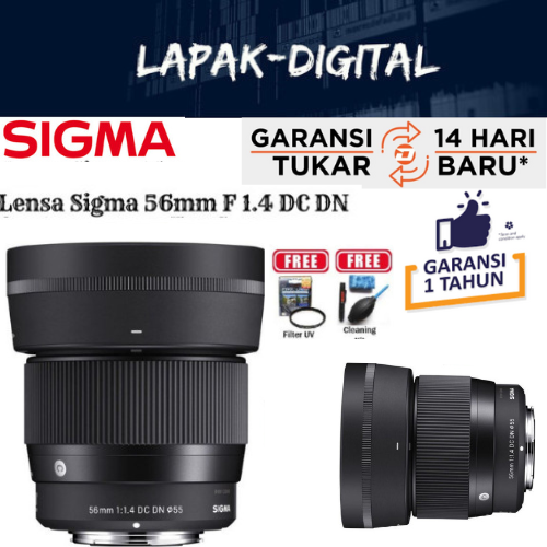 Jual SIGMA 56MM f1.4 DC DN Contemporary Lens for Sony/FUJI/CANON - FOR ...