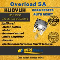 Gambar Thermal Overload Auto Reset 5A Kuoyuh 88AR Circuit Breaker Protector dari Overload Wikimesin Kab. Tangerang 2 Tokopedia