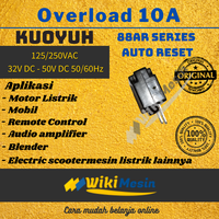 Gambar Thermal Overload Auto Reset 10A Kuoyuh 88AR Circuit Breaker Protector dari Overload Wikimesin Kab. Tangerang 3 Tokopedia