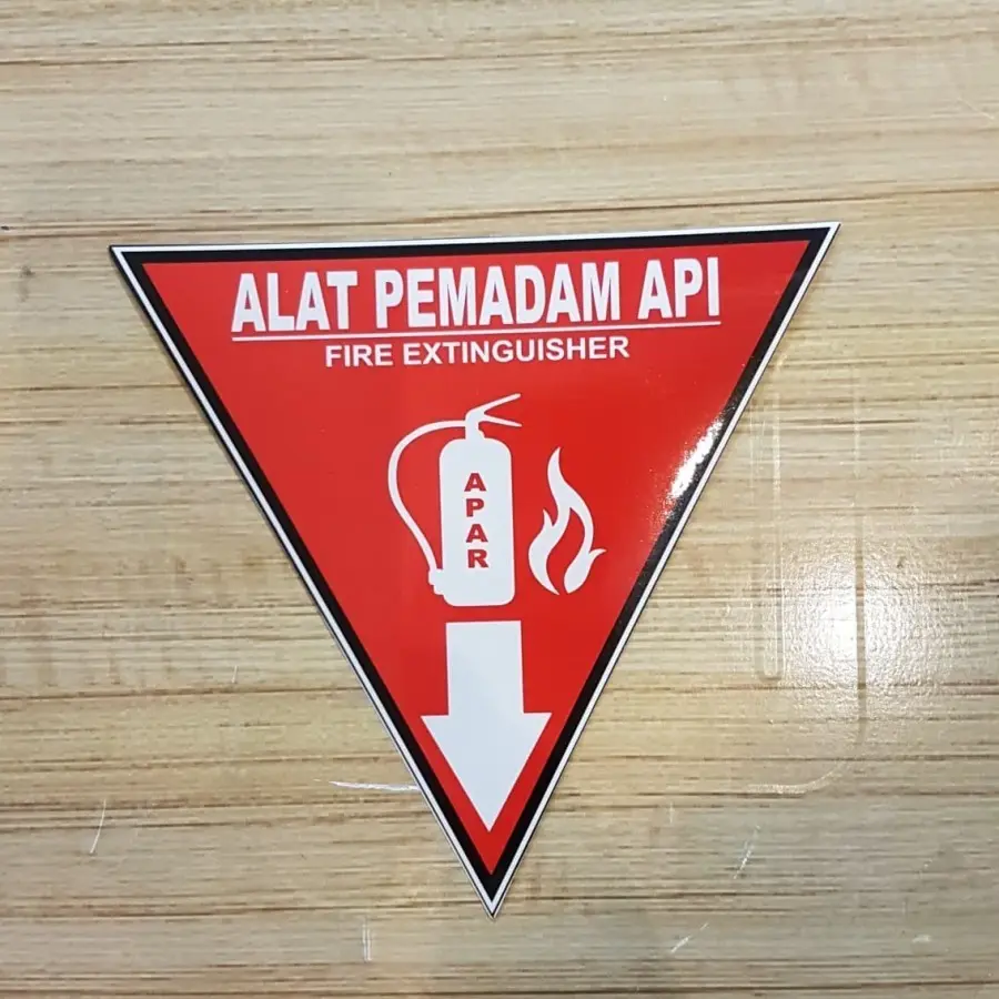 SIGN LABEL STICKER K3 RAMBU SAFETY SEGITIGA APAR