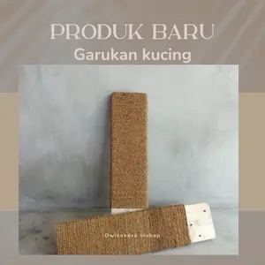 garukan kucing cat scratcher PAD BOARD 60cm X 15cm tali sabut kelapa