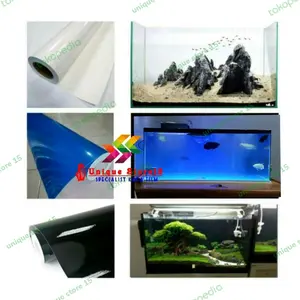 TERMURAH STIKER BACKGROUND AQUARIUM / WRAPPING //STIKER GLOSSY UK 45CM