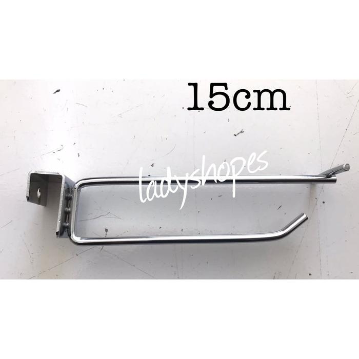 Gambar hook pipa kotak double atau kaitan pipa kotak 15cm import dari ladyshopes Kota Surabaya Tokopedia