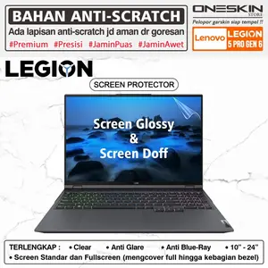 Pelindung Layar Screen Protector Guard Kompatibel untuk Lenovo Legion 5 5i Pro-16 16ACH6 16ITH6 Gen 6 Glossy Doff Anti Blueray