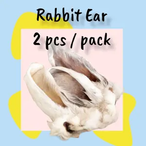 Rabbit Ear Jerky / Kuping Kelinci – Dog Snack Makanan Cemilan Anjing