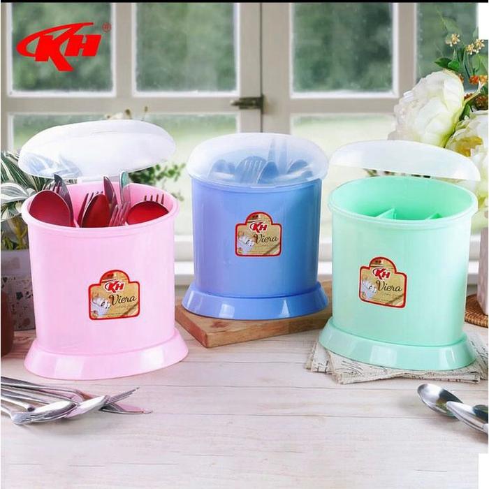 Gambar Tempat Sendok / Garpu Kh Viera Dengan Tutup 3 Sekat dari MJHOMEOLSHOP Kab. Tangerang Tokopedia