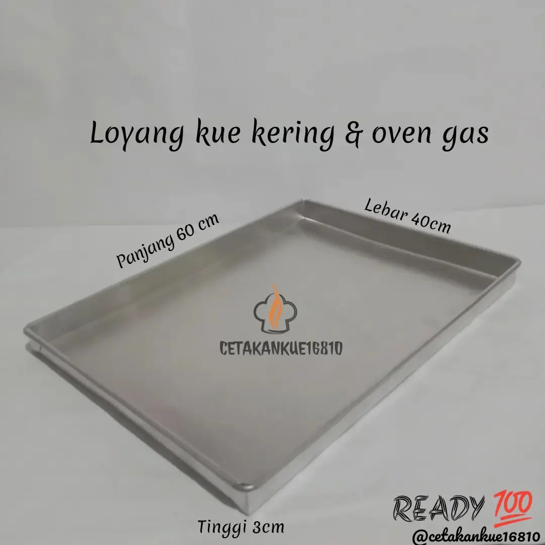 loyang kue ukuran 60x40 bahan alumunium