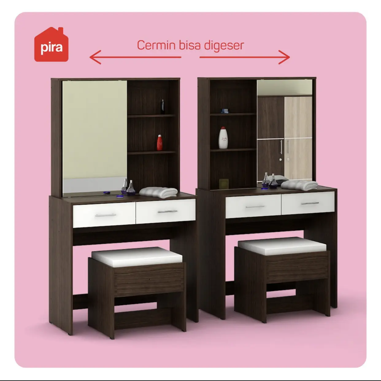 Meja Rias Metropolis Prodesign (ALBA DS 81 SL) Promo Termurah