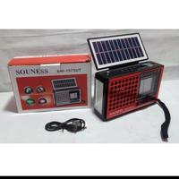 Gambar New Souness Radio FM/USB Portable Rechargeable solar cell panel dari winnerelectronicstore28 Kota Medan 3 Tokopedia