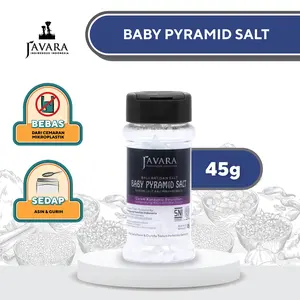 Javara Baby Pyramid Natural Bali Sea Salt 45g - Garam Laut Bali Alami Piramid Kecil 45 g