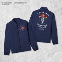 Gambar FortKlass Zipper Rosie Jaket Coach Pria Outwear Unisex Parasut Jaket - ABU, L dari Fortklass Kota Administrasi Jakarta Barat 5 Tokopedia