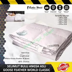 SELIMUT BULU ANGSA ASLI GOOSE FEATHER INNER DUVET QUILT INSERT BLANKET