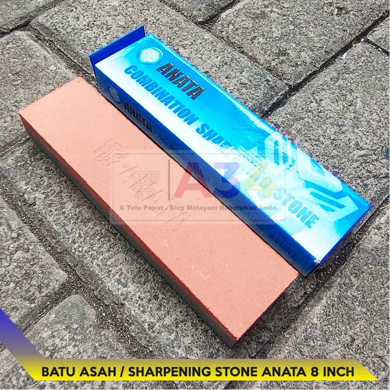 Combination Sharpening Stone 8"- ANATA -Batu asah / Batu Pengasah 8 in 0