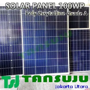 Solar Panel 100wp Poly Crystalline Panel Surya Grade A 100W Poly