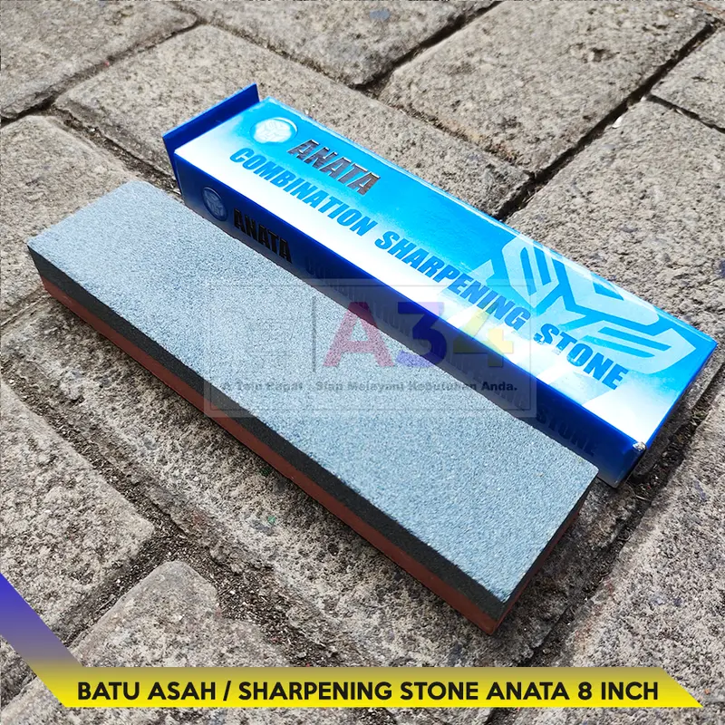 Combination Sharpening Stone 8"- ANATA -Batu asah / Batu Pengasah 8 in 1