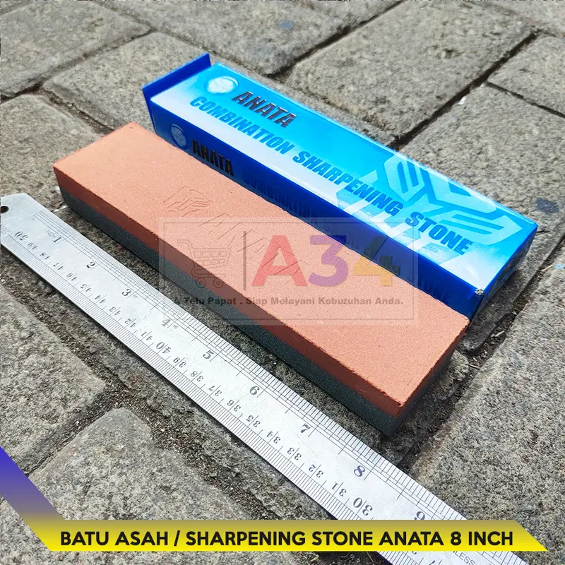 Combination Sharpening Stone 8"- ANATA -Batu asah / Batu Pengasah 8 in 2
