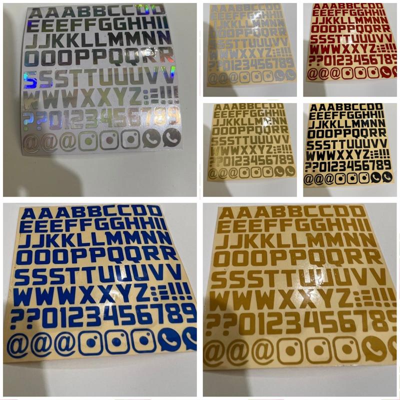 Arp Sticker STICKER ABJAD ANGKA HURUF CUTTING - Shop | Tokopedia