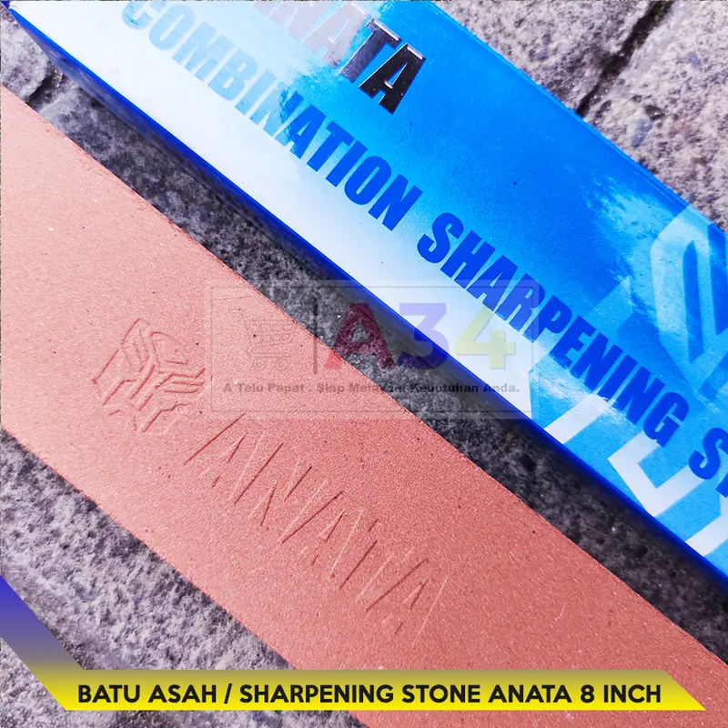 Combination Sharpening Stone 8"- ANATA -Batu asah / Batu Pengasah 8 in 4