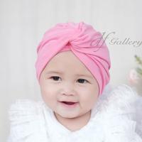 Gambar Turban Anak Bayi Perempuan Salsa dfGallery Model Silang - Maroon gelap dari dfGallery.id Kota Surabaya 1 Tokopedia