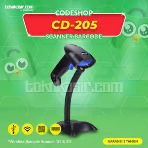 SCANNER CODESHOP CD205 | CD-202 WIRELESS BLUETOOTH 2 DIMENSI