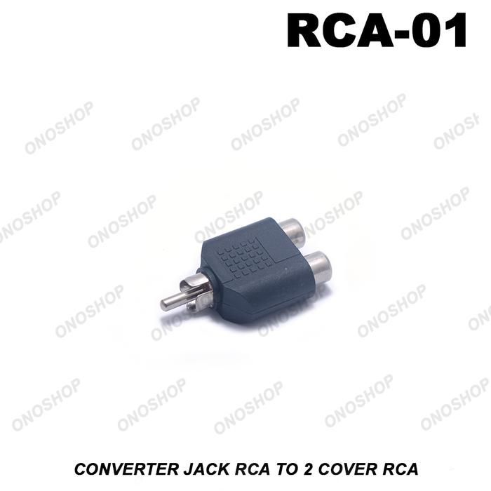 Gambar Converter Jack RCA To 2 Cover RCA dari Ono Shop Kota Administrasi Jakarta Barat Tokopedia