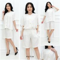 Gambar Set Piyama Baju Tidur Wanita Stelan Rayon Polos Kancing dari Mostrella Kota Tangerang 5 Tokopedia