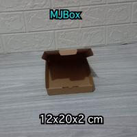 Gambar kardus/karton/box.uk.12 x 20 x 2 cm MEMANJANG KEBELAKANG Model Die Cut dari opikjaya box Kota Administrasi Jakarta Barat 2 Tokopedia